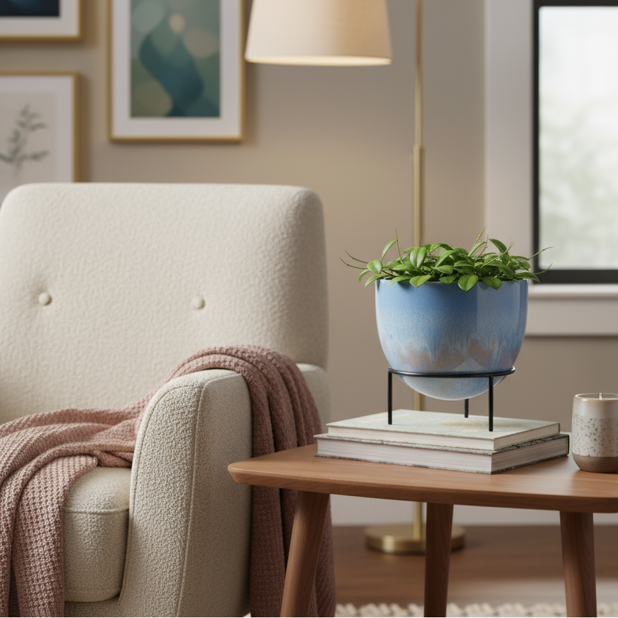 Modern Planter with Stand