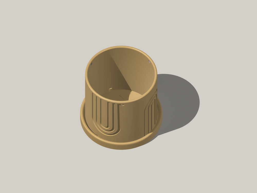 Indoor Hanging Planter for Indoor, 4 or 5 inch Hanging Plant Pot Unique Gift, 3D Printed Planter, Outdoor Patio Decor, Cottagecore Decor,BOW