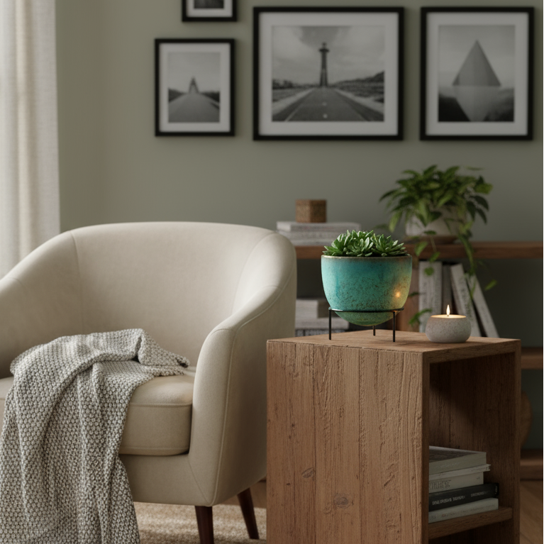 Modern Planter with Stand